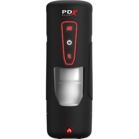 masturbador masculí automàtic amb empell, vibració i efecte calor pdx elite milk me hotter