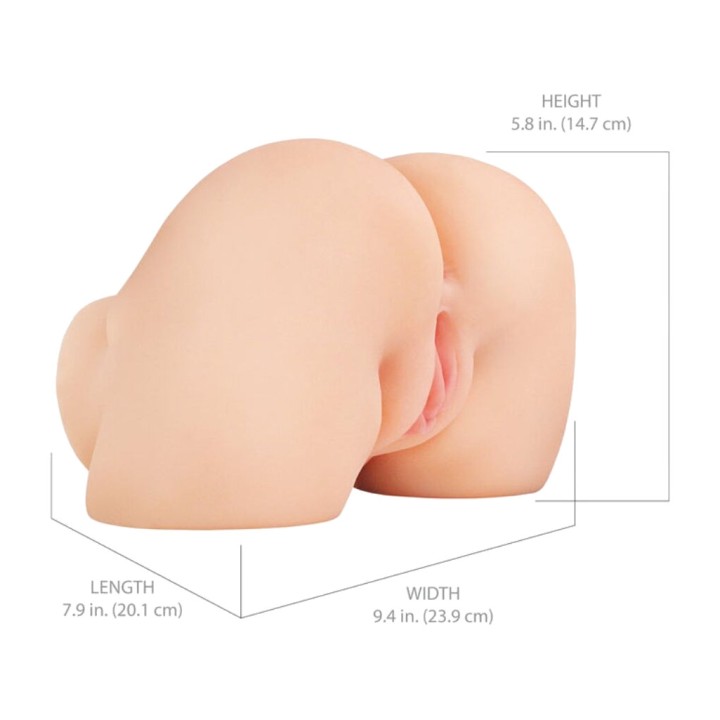 PIPEDREAM Realistic vaginal and anal masturbator with