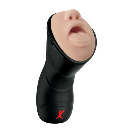 mandeldild med dyb gærdhals og vibration pdx elite deep throat