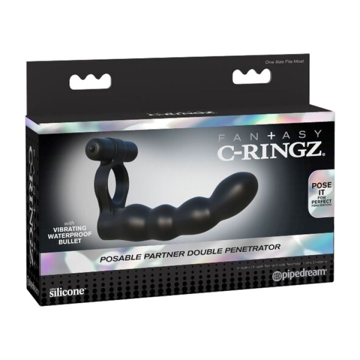 PIPEDREAM Formbarer Doppeldild-Oscillator FANTASY C-RINGZ