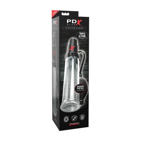 male masturbator with suction and vibration pdx elite suck n pump stroker