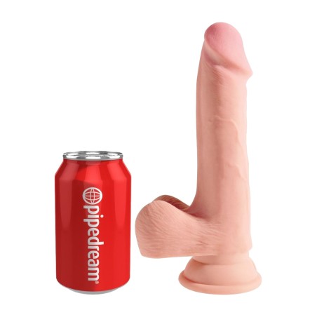 realistický tripl-dény dildó king cock 19 cm