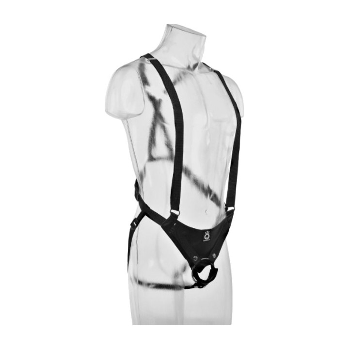 PIPEDREAM Strap-on com dildo vazio e tirantes KING COCK 25,5