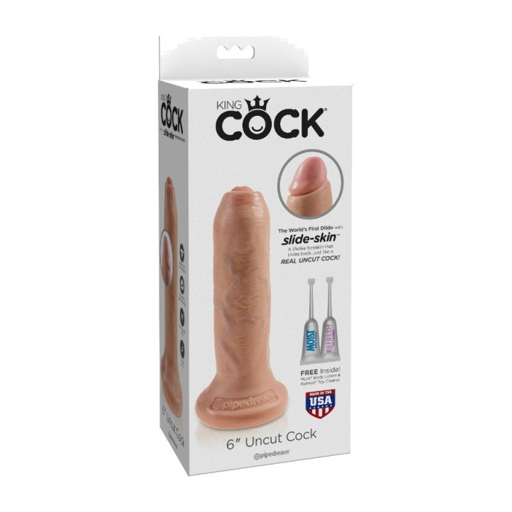 PIPEDREAM Pene realístico con prepucio KING COCK 15 CM