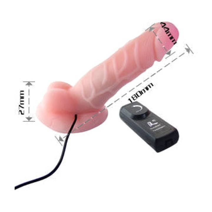 BAILE Realistic rotating dildo CYBERSKIN LOVECLONE