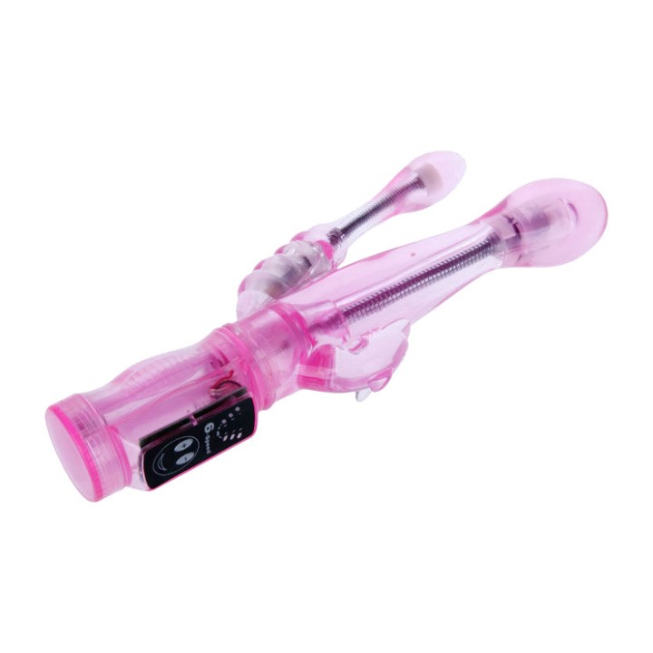 BAILE Flexible vibrator with anal stimulator D34-194023
