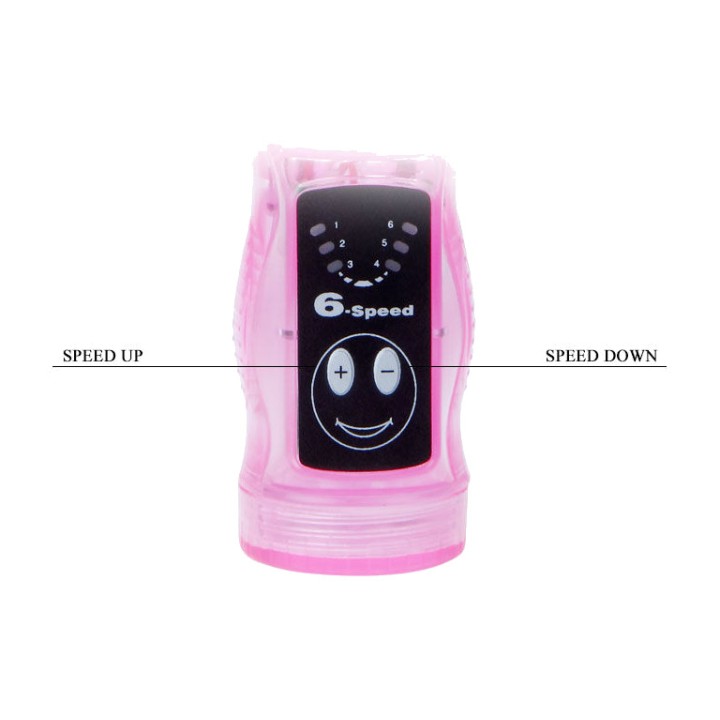 BAILE Flexibel vibrator med analstimulator D34-194023