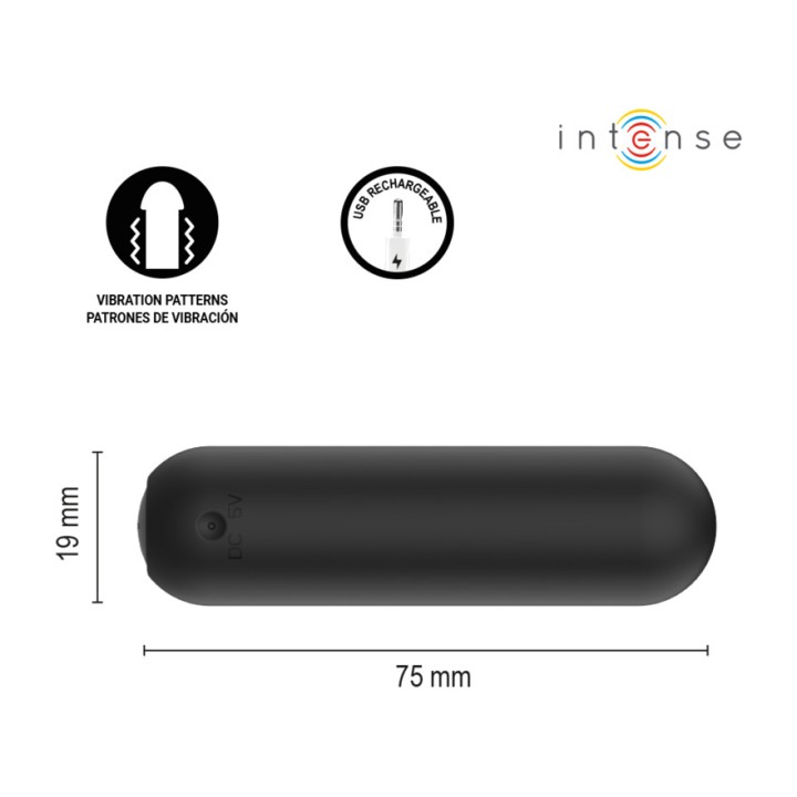 INTENSE Vibrating rechargeable bullet with remote control