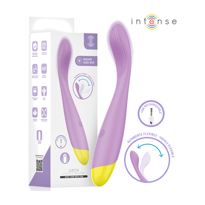 INTENSE Stimulator de punctul G flexibil cu recarcare prin