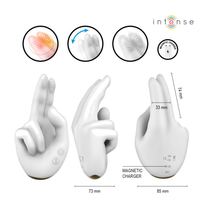 INTENSE Fladefunktionerende stimulator med håndform,