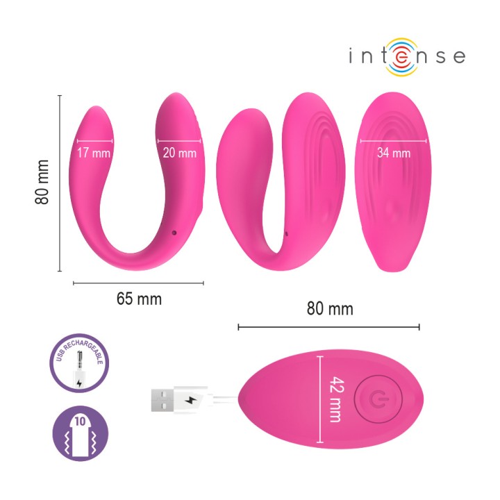 INTENSE Klampstimulator med vibration NORA D-245691VAR