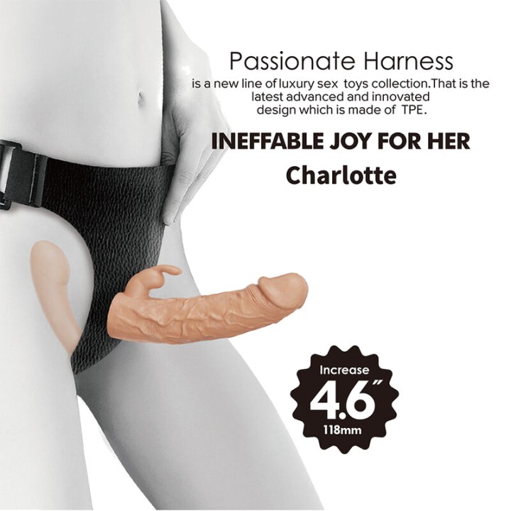BAILE Strap-on harnas met het dubbele penetratieopening
