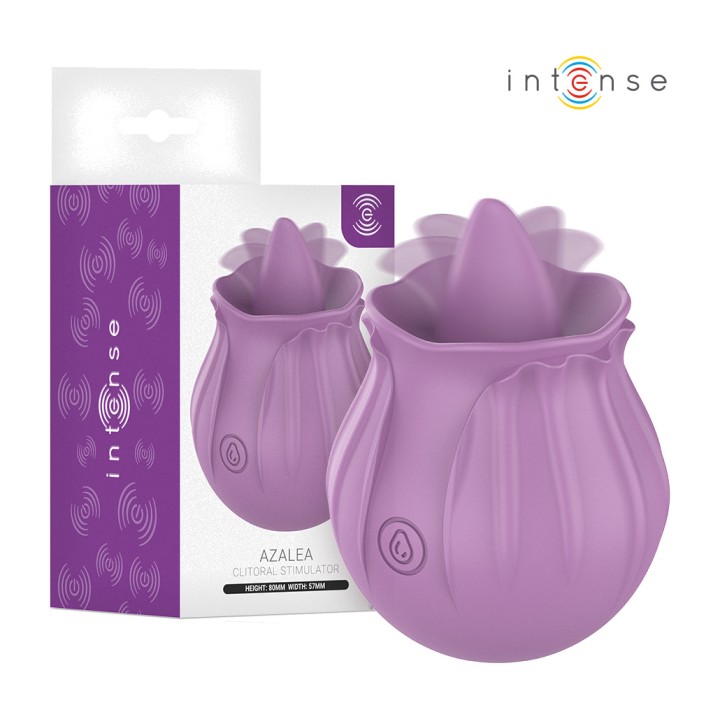 INTENSE Estimulador de clitóris com forma flor, língua e