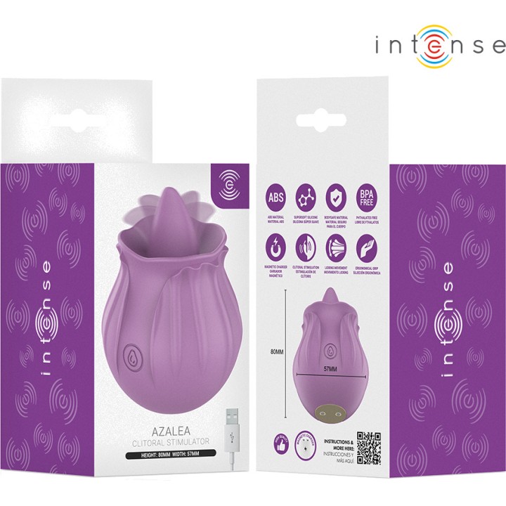 INTENSE Stimulateur de clitoris en forme fleur, langue et