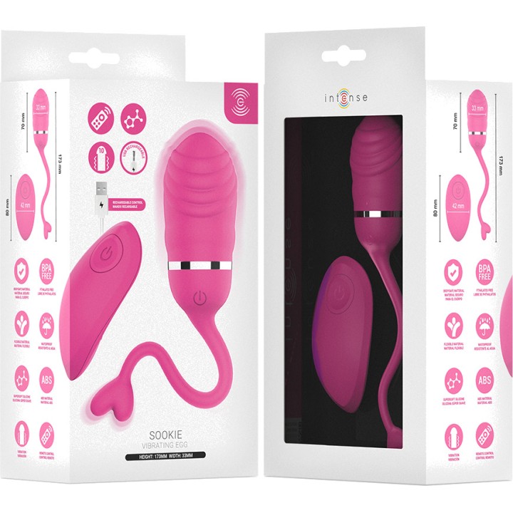 INTENSE Oeuf vibrant avec télécommande SOOKIE D-245693VAR