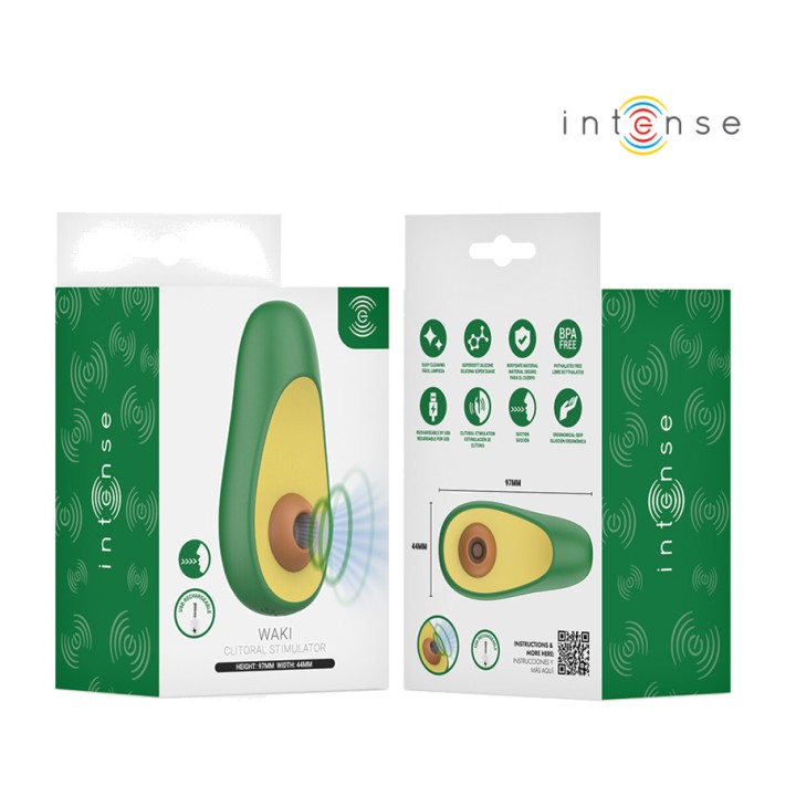 INTENSE Avocado-shaped clitoral suction device WAKI D-245678