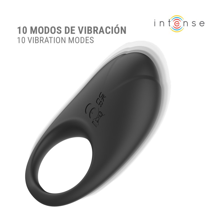 INTENSE Vibreringsring för penis med klitoristimulation