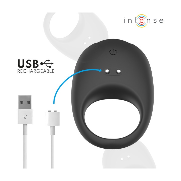 INTENSE Vibrating ring for the penis with clitoral