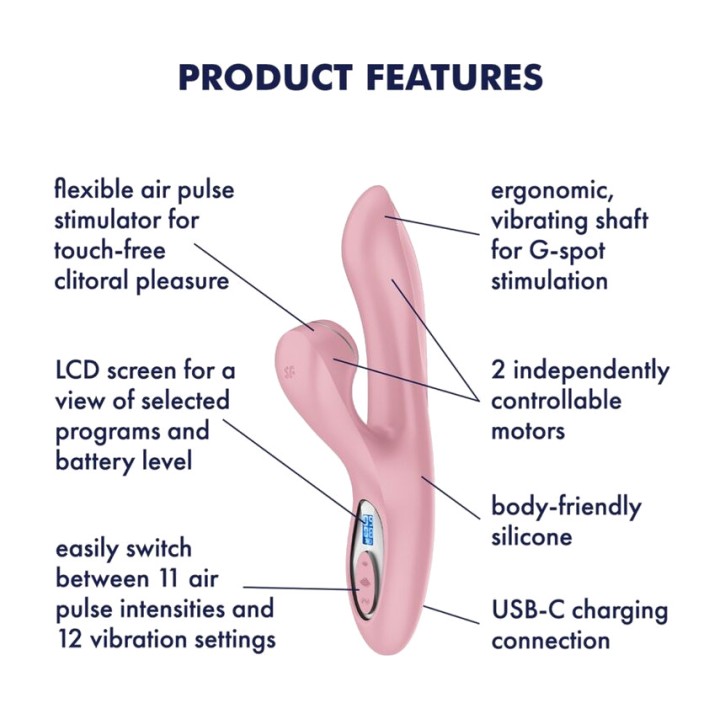 SATISFYER Clitoral and G-Spot stimulator PRO+ GENERATION 2