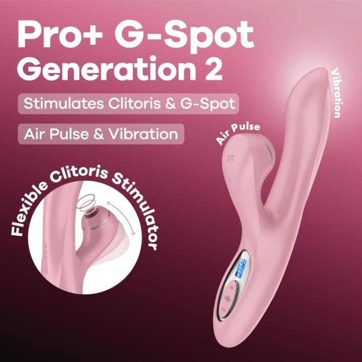 SATISFYER Stimolatore del clitoride e punto G PRO+ G-SPOT