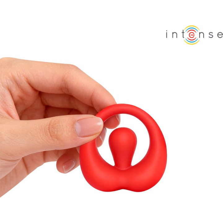 INTENSE Vibreringsring för penis med klitoristimulation