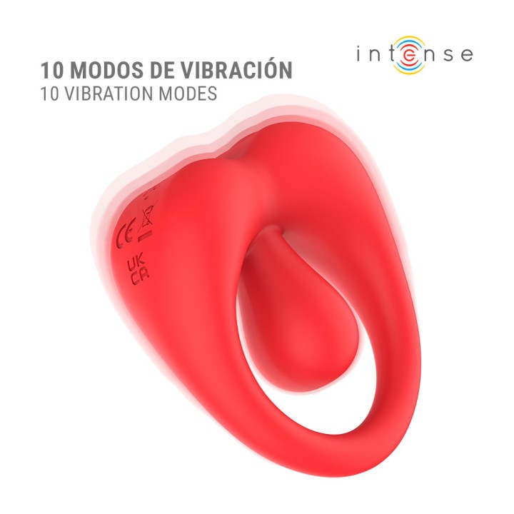 INTENSE Vibreringsring for penisse med klitorisstimulering