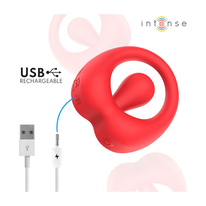 INTENSE Vibrating ring for the penis with clitoral