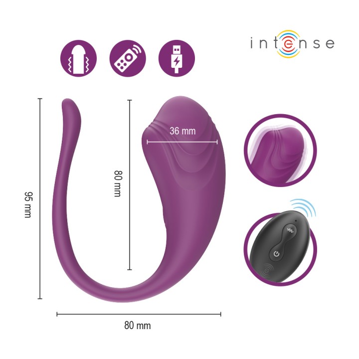INTENSE Huevo vibrador con control remoto OLIVIA