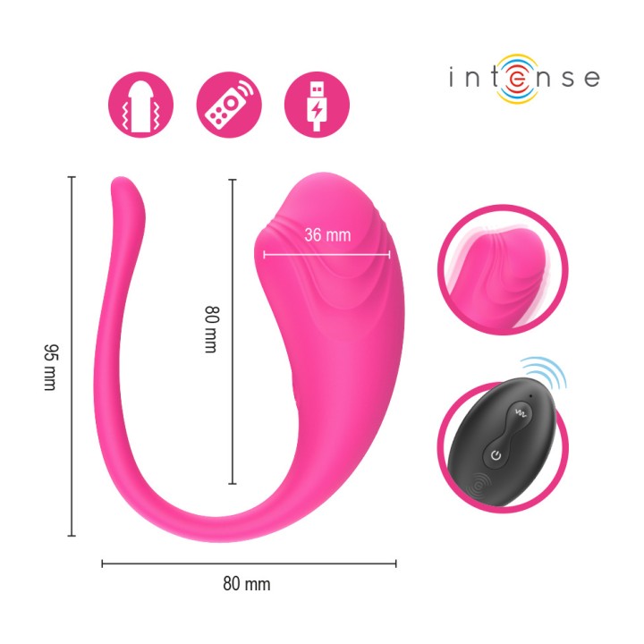 INTENSE Oeuf vibrant avec télécommande OLIVIA D-245385VAR