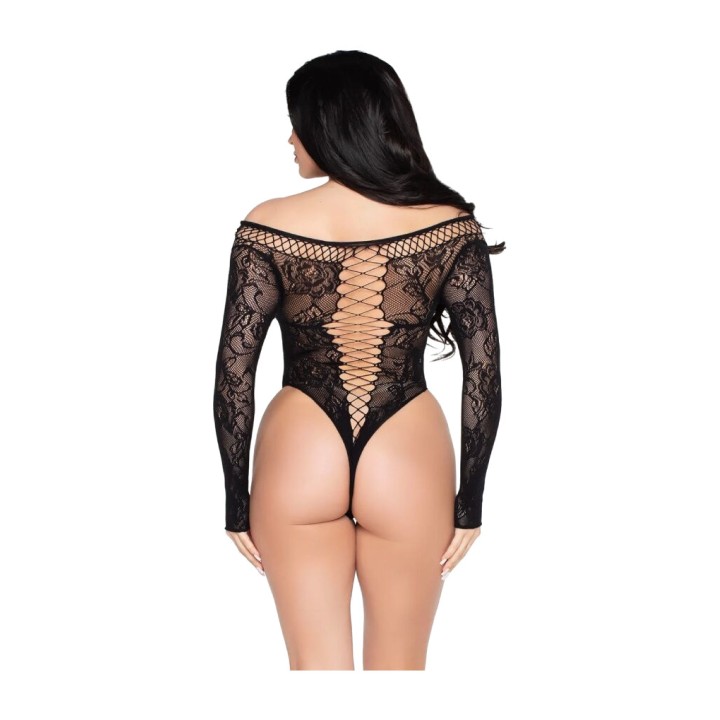 LEG AVENUE Red and lace teddy 89370 D-245351