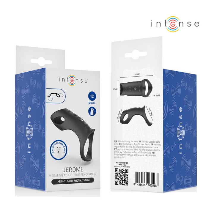 INTENSE Anillo vibrador ajustable para el pene modelo 12