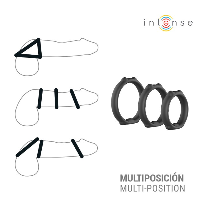 INTENSE Set mit 3 Ringen für den Penis Modell 9 PETER