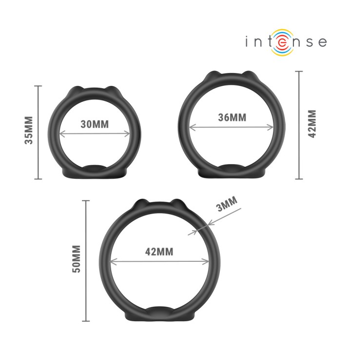 INTENSE 3 kynnyksen ring-set malli 9 PETER D-245148