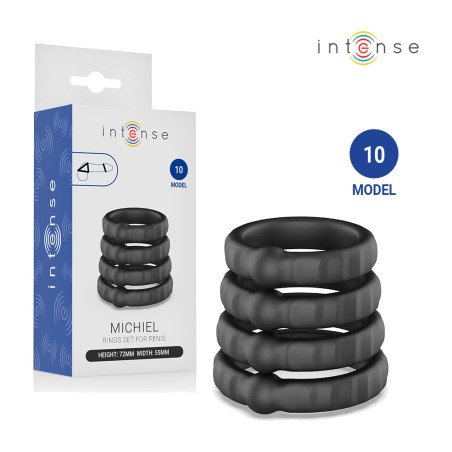 set de 4 anillos para el pene modelo 10 michiel