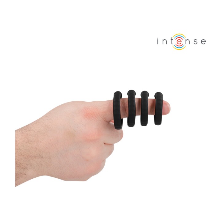INTENSE Set de 4 anillos para el pene modelo 10 MICHIEL