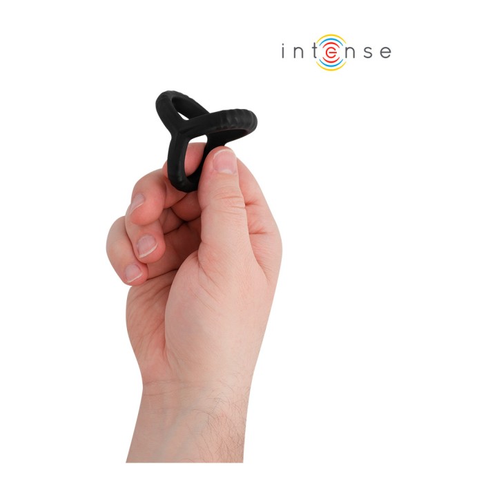 INTENSE Anello triplo ajustabile per il pene modello 4 JOHN