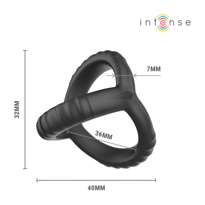 INTENSE Adjustbar ringetronde for penissen model 4 JOHN