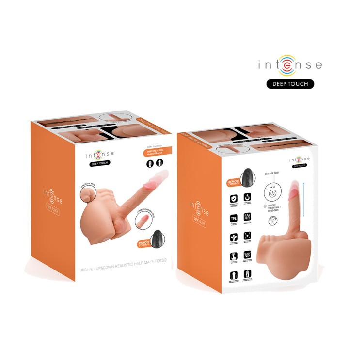 INTENSE Torso with anus and realistic dildo, thrust,