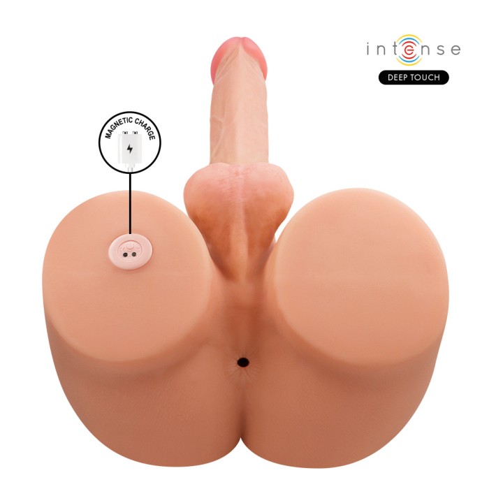 INTENSE Torso con ano e dildo realistico, spinta, vibrazione