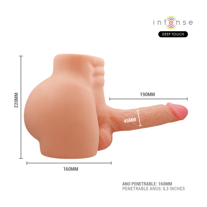 INTENSE Torso with anus and realistic dildo, thrust,