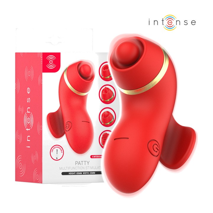 INTENSE 4-head clitoris stimulator with suction, tapping,