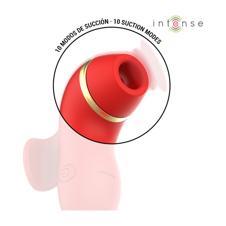 INTENSE 4-head clitoris stimulator with suction, tapping,