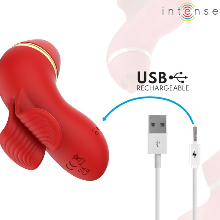 INTENSE 4-head clitoris stimulator with suction, tapping,