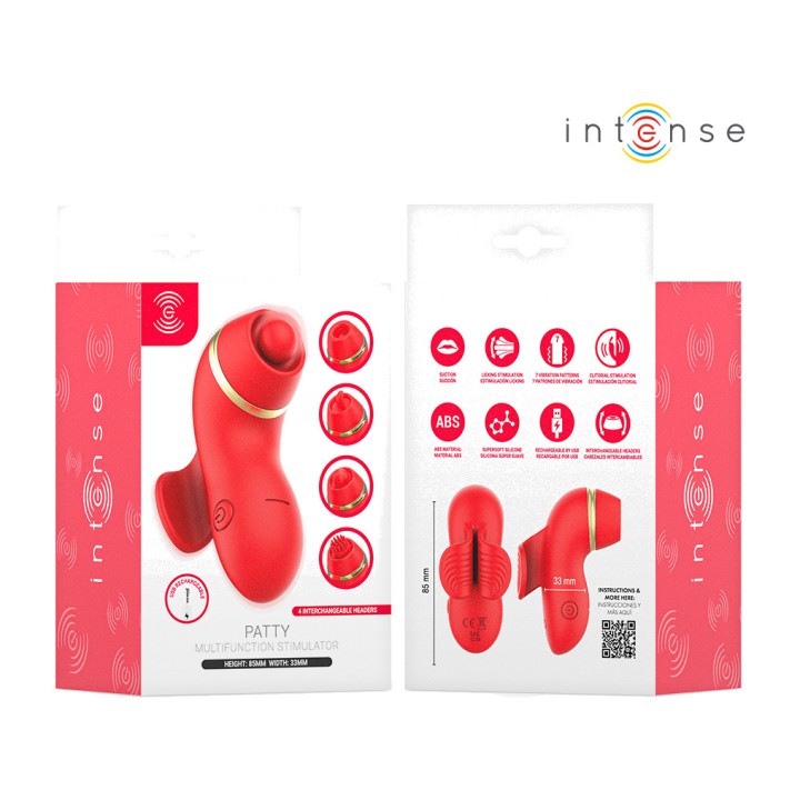 INTENSE 4-head clitoris stimulator with suction, tapping,