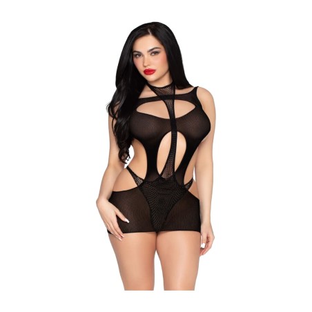 mini vestido opaco e body halter 81680