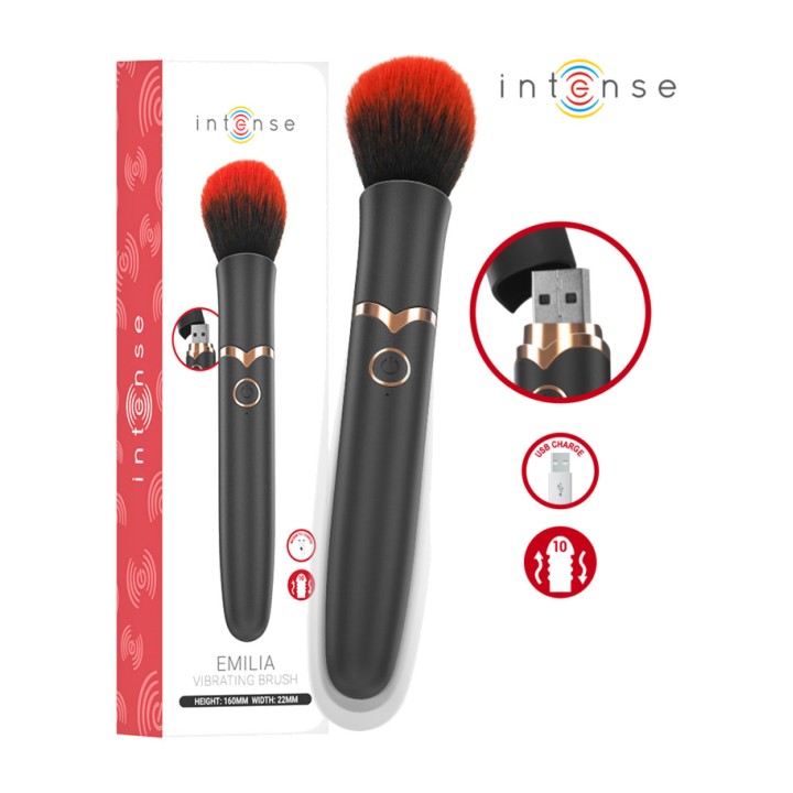 INTENSE Vibrating brush with 10 vibration settings EMILIA 16