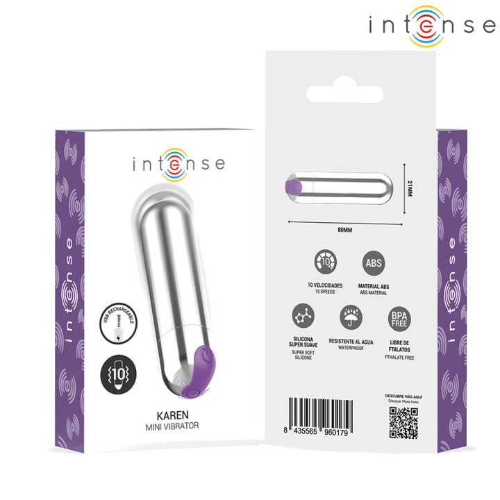INTENSE Mini vibrating bullet, rechargeable KAREN