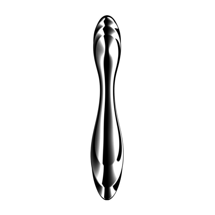 SATISFYER Dubbelfunktionell stainless steel dildo PURE
