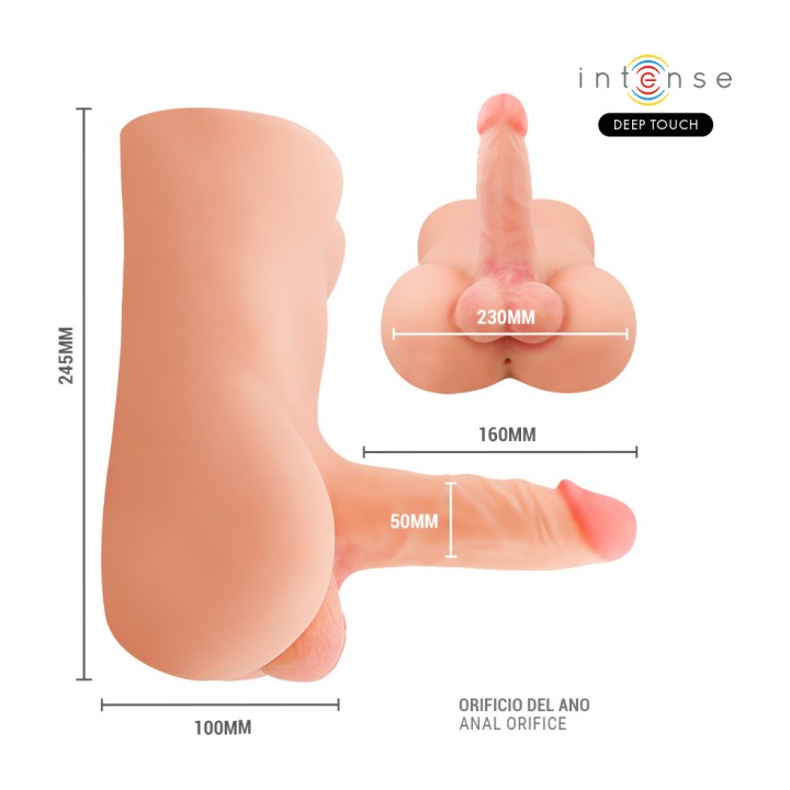 INTENSE Torso with realistic dildo, thrust, vibration and
