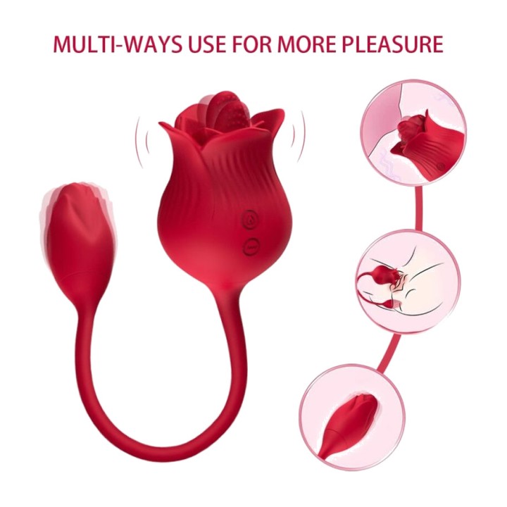 ARMONY Clitoral stimulator with 10 vibration modes and tail